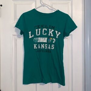 Blue 84 Kansas Jayhawks Feeling Lucky St Pat’s T-Shirt